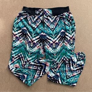 Material Girl lightweight patterned pants